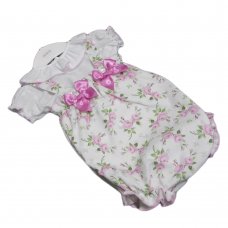 PQ210- Pink: Baby Girls Luxury 2 Piece Outfit (0-12 Months)